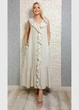 Сукня лляна максі А-силуету світло- бежева New Collection M-XL 29-1203 - зображення 1