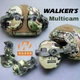 Активные защитные складные наушники Walker's Razor для стрельбы Multicam с креплением чебурашки на военный шлем каску - изображение 1