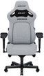 Fotel gamingowy Anda Seat Kaiser 4 XL Gray Fabric (AD12YDDC-XLL-20-G-CF) - obraz 1
