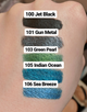 Карандаш-подводка для глаз с металлическим эффектом Ga-De Metallic Eyeliner №100 - изображение 2