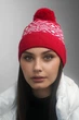 Шапка Braxton "Skier", красный + белый (7217) - изображение 1