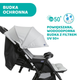 Wózek spacerowy podwójny dla bliźniaków Chicco OHlala Twin Black Night Czarny (8058664125456) - obraz 10