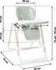 Krzesełko do karmienia Ricokids Nukido Elite ze stolikiem Green (5903890622114) - obraz 7