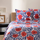 Комплект постільної білизни Homla Vallmo King Size Підковдра 220 x 200 см + 2 наволочки 50 x 60 см бавовняний із червоним кантом (5906496725067) - зображення 1