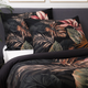 Komplet pościeli Homla Fonce Dwuosobowy mikrofibra w liście Czarny 160 x 200 cm (5904183825496) - obraz 4