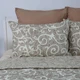 Покривало з 1 наволочкою євро ТЕП Elegante Cotton Beige and White 4-04578_32778 220х240 см 5090568 - зображення 4