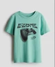 Футболка бірюзова H&M 146-152см геймпад - зображення 1