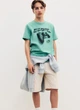 Футболка бірюзова H&M 146-152см геймпад - зображення 2