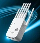 Двухдиапазонный Wi-Fi ретранслятор 2.4/5 ГГц 1200 Мбит/с, репитер, усилитель сигнала, 6 антенн, RJ45, режим AP - изображение 1