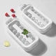 Силиконовая форма для льда ICE CUBE TRAY 2в1 на 17 шариков, герметичная бутылка для охлаждения напитков - изображение 1