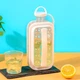 Силіконова форма для льоду ICE CUBE TRAY 2 в 1 на 17 кульок герметична пляшка для охолодження напоїв - зображення 1