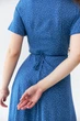 Плаття на запах з рукавом дзвін Wear me S Синій (14_25_395-1_11599) - зображення 3
