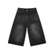 Широкие джинсовые шорты Baggy размер S (1410-black-S) - изображение 8