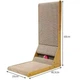 Кутова кігтеточка для кішок Purlov 2в1 з м’ячем 60×40,5×25 см, сіра - зображення 3