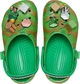 Дитячі крокси-сабо для хлопчика Crocs Unisex-Child Classic Minecraft Clog Clog (27/28, зелений) - изображение 5