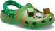 Дитячі крокси-сабо для хлопчика Crocs Unisex-Child Classic Minecraft Clog Clog (27/28, зелений) - изображение 6