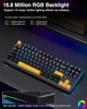 Клавіатура AULA F87 Black-Yellow Механічна Ігрова Бездротова - изображение 5