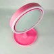 Настільне косметичне дзеркало Beauty Breeze Mirror з LED підсвічуванням, вентилятором і збільшенням 5х, кругле дзеркало для макіяжу з живленням від USB та додатковим збільшенням Рожеве LY-699-Pink - зображення 10