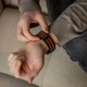 Перфорований ремінець broband Classic Color для Samsung Galaxy Watch Ultra – чорно-помаранчевий (силікон) - зображення 8
