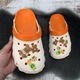 Крокси жіночі Luck Line білі з помаранчевим з джибітсами 36р (23 см) 4939-2 - зображення 3