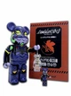 Статуетка Bearbrick x Evangelion x Unit 13 400% + 100% 28 см + 7 см Medicom Toy Еве-13 - зображення 7