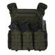 Плитоноска Warmor Gen.3 Pro с быстрым боковым и верхним сбросом Олива Cordura + 3 подсумка под магазины - изображение 3