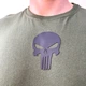 Футболка "Punisher 3D" летняя с коротким рукавом олива ткань: Котон (размер XL) с черепом на груди - изображение 2