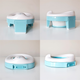 Дитячий дорожній складаний горщик та накладка на унітаз 3 в 1 Just Baby Trino Blue (JB-001) - зображення 3