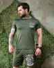Армейский мужской летний костюм шорты+футболка 3XL хаки (92740) - изображение 1