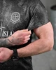Мужской летний костюм Stone Island шорты+футболка M серый (87456) - изображение 9