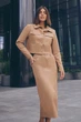 Юбка карандаш XXL-3XL. Коричневый - изображение 3
