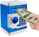 Электронная копилка сейф с кодовым замком Money Safe WF-3002, синяя - изображение 2