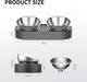 Миска Petkit Fresh Nano-Metal Pet/Cat Two Bowl Stand (P5201) ( ABS (без BPA), нержавіюча сталь ) - зображення 2