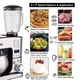 Кухонний комбайн з чашею із нержавіючої сталі 6 л Zepline ZP міксер планетарний 7 в 1 з функціями блендера і мясорубки 4200 Вт з екраном (53І) - зображення 8