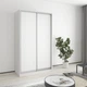 Шкаф-купе двухдверный MebelStar Стандарт AL 2ДСП 120x60x210 см Аляска белая (MBS-2299) - изображение 1
