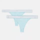 Набор трусиков танга женских Puma Women Tanga String Hang 93898602 M 2 шт Mint (8720245806879) - изображение 2