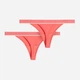 Набор трусиков танга женских Puma Women Tanga String Pack 93898702 L 2 шт Coral (8720245806916) - изображение 5