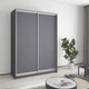 Шкаф-купе двухдверный MebelStar Стандарт AL 2ДСП 150x60x210 см Антрацит (MBS-2311) - изображение 1