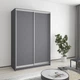 Шкаф-купе двухдверный MebelStar Стандарт AL 2ДСП 140x60x210 см Антрацит (MBS-2310) - изображение 1