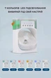 Портативный универсальный настольный мини-кондиционер с подсветкой Mini Cooling Fan, работающий от USB вентилятор с увлажнением и таймером Белый - изображение 7