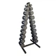 Гантельный ряд со стойкой Profi NE-PS-222-022 от 1 кг до 10 кг - изображение 1