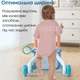 Детские ходунки - каталка с игровой панелью, 49х41х33 см, голубые - изображение 3