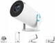 MAGCUBIC HY300 Pro Портитивный мини-смарт проектор , Smart Projector 4K Ultra HD до 130 дюймов, HDMI - совместимый, поддержка Android и iOS, Bluetooth 5.0, Wi-Fi 6, мультимедийный домашний кинотеатр 260 ANSI люмен, Белый - изображение 5