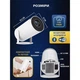 MAGCUBIC HY300 Pro Портитивный мини-смарт проектор , Smart Projector 4K Ultra HD до 130 дюймов, HDMI - совместимый, поддержка Android и iOS, Bluetooth 5.0, Wi-Fi 6, мультимедийный домашний кинотеатр 260 ANSI люмен, Белый - изображение 8