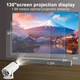 MAGCUBIC HY300 Pro Портитивный мини-смарт проектор , Smart Projector 4K Ultra HD до 130 дюймов, HDMI - совместимый, поддержка Android и iOS, Bluetooth 5.0, Wi-Fi 6, мультимедийный домашний кинотеатр 260 ANSI люмен, Белый - изображение 9