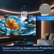 MAGCUBIC HY300 Pro Портитивный мини-смарт проектор , Smart Projector 4K Ultra HD до 130 дюймов, HDMI - совместимый, поддержка Android и iOS, Bluetooth 5.0, Wi-Fi 6, мультимедийный домашний кинотеатр 260 ANSI люмен, Белый - изображение 11