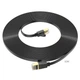 Патч-корд HOCO US07 General pure copper flat network cable RJ-45 10m Black (6931474780713) - изображение 4