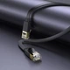 Патч-корд HOCO US07 General pure copper flat network cable RJ-45 10m Black (6931474780713) - изображение 6