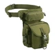 Сумка поясна з кріпленням на стегні хакі army green - зображення 7