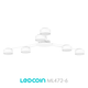 Люстра ML472-6 белая Ledcoin на 6 ламп GX53 (потолочный светильник под сменные LED лампы) Ø1000х55 мм - изображение 3